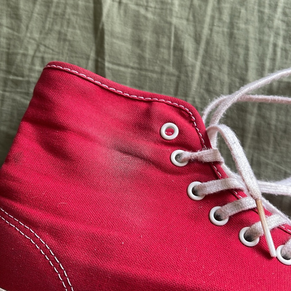 Red HighTop Vans - Picture 6 of 7